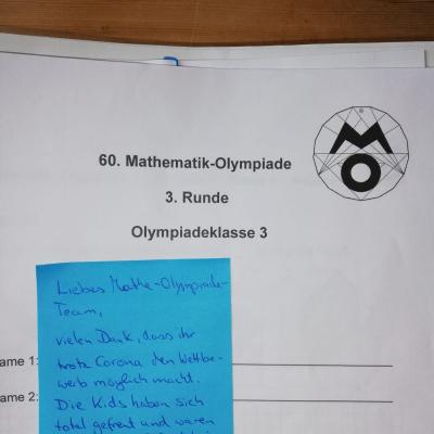 Begleitschreiben - Vielen Dank!